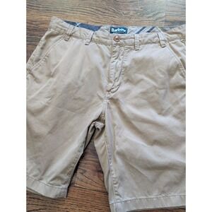 Barbour City Neuston Short Mens 36 Utility Regular Chino Khaki Shorts Tan